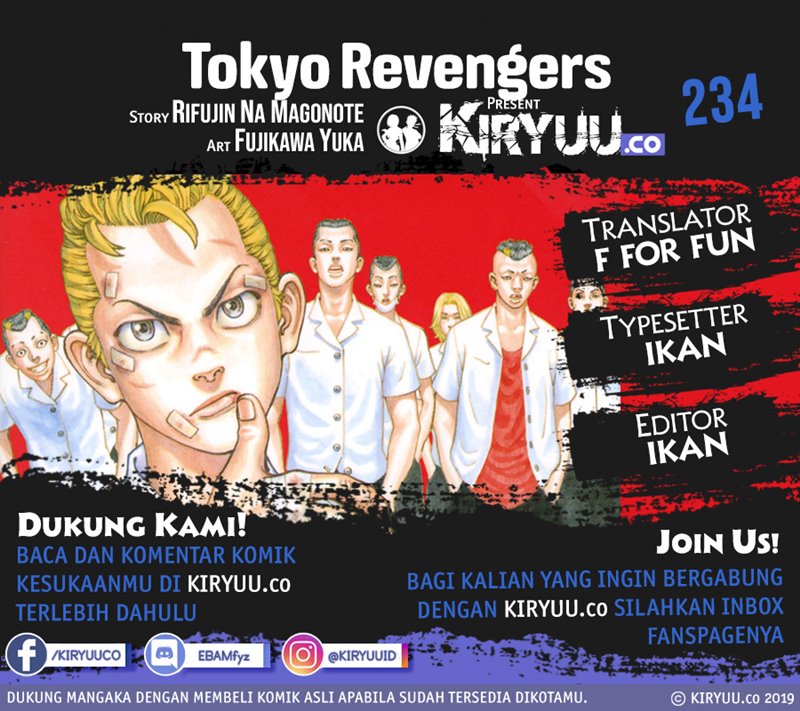Tokyo卍Revengers Chap 234 - Next Chap 235
