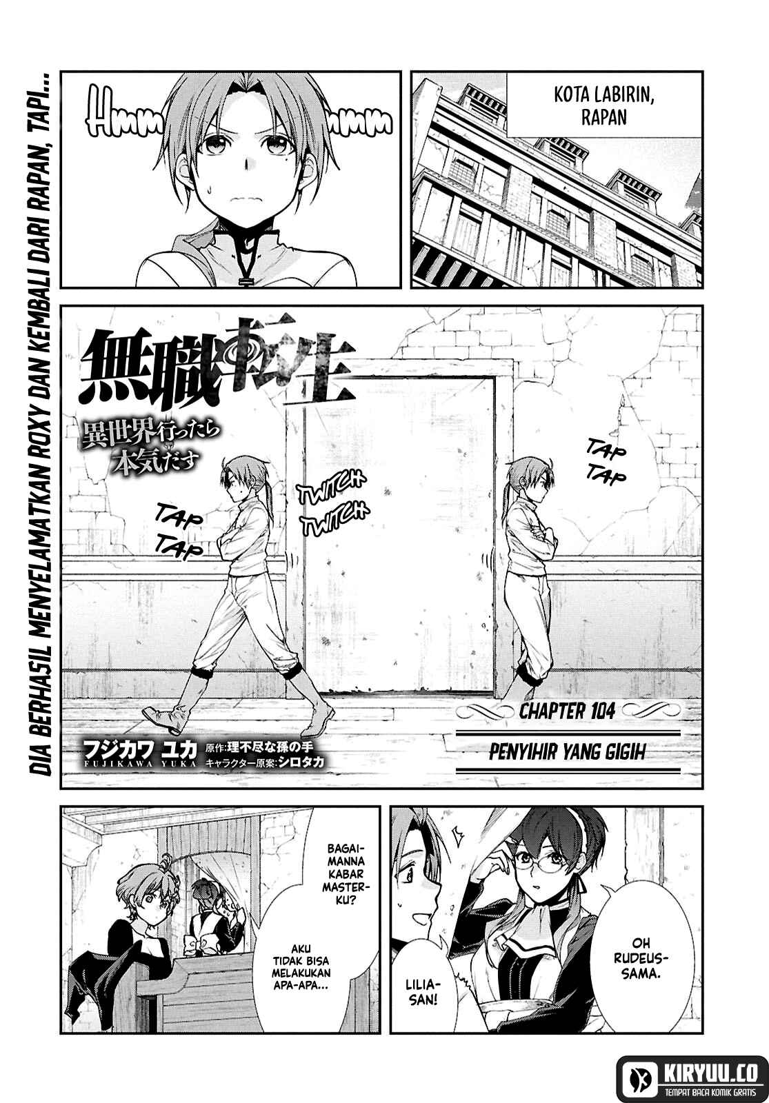 Mushoku Tensei: Isekai Ittara Honki Dasu Chap 104 - Next Chap 105