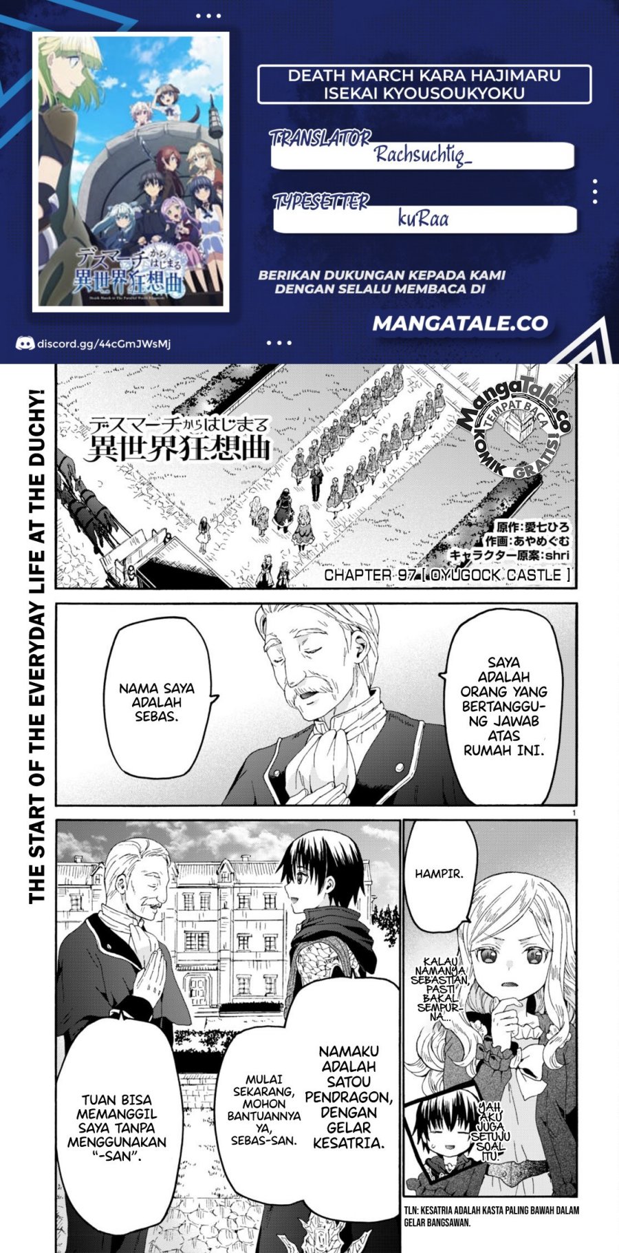 Death March kara Hajimaru Isekai Kyousoukyoku Chap 97 - Next Chap 98