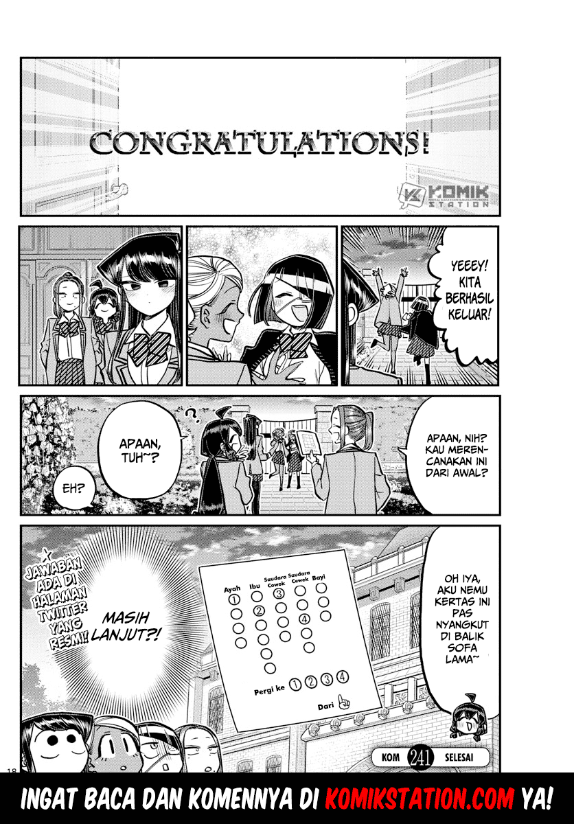Komi-san wa Komyushou Desu. Chap 241 - Next Chap 242