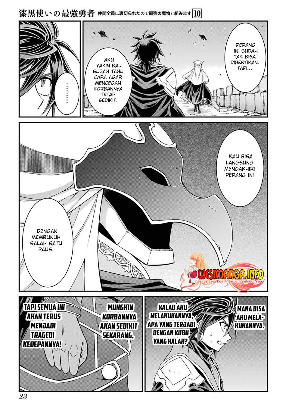 Shikkoku Tsukai no Saikyo Yusha Nakama Zen’in ni Uragira Retanode Saikyo no Mamono Chap 50 - Next Chap 51