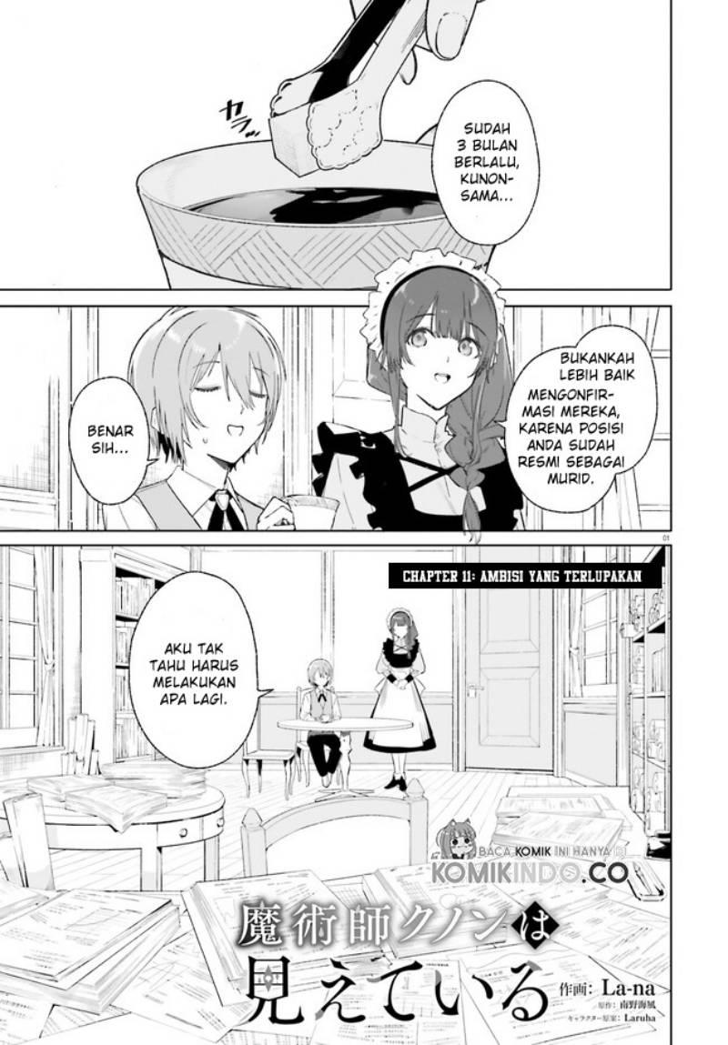 Majutsushi Kunon wa Miete Iru Chap 11.1 - Next Chap 12.1