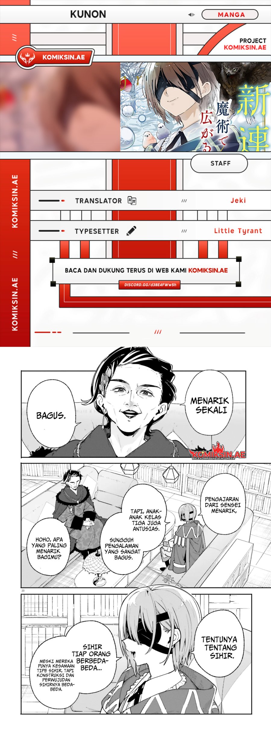 Majutsushi Kunon wa Miete Iru Chap 33.2 - Next Chap 34.2