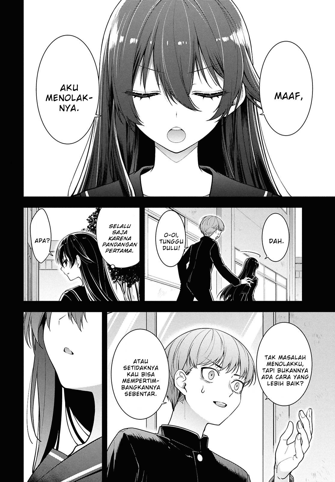 Tonari no Seki no Yankee Shimizu-san ga Kami o Kuroku Sometekita Chap 4 - Next Chap 5