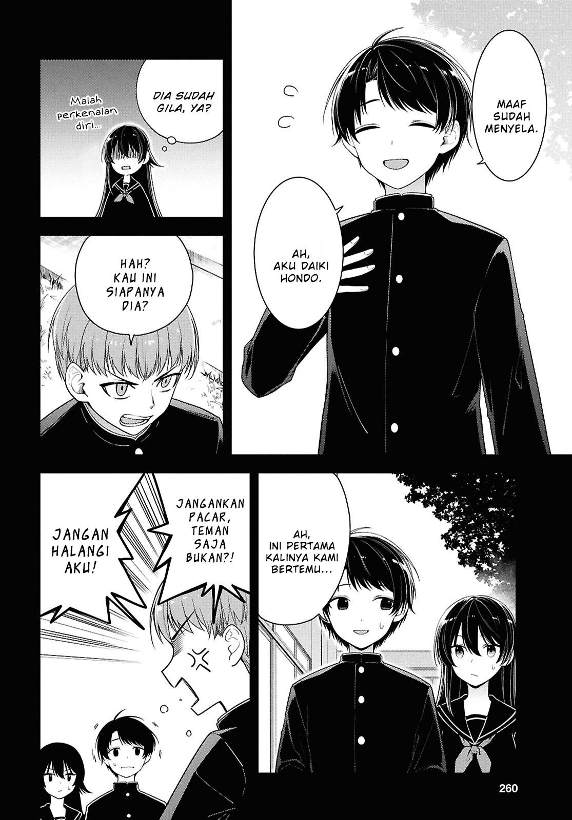 Tonari no Seki no Yankee Shimizu-san ga Kami o Kuroku Sometekita Chap 4 - Next Chap 5