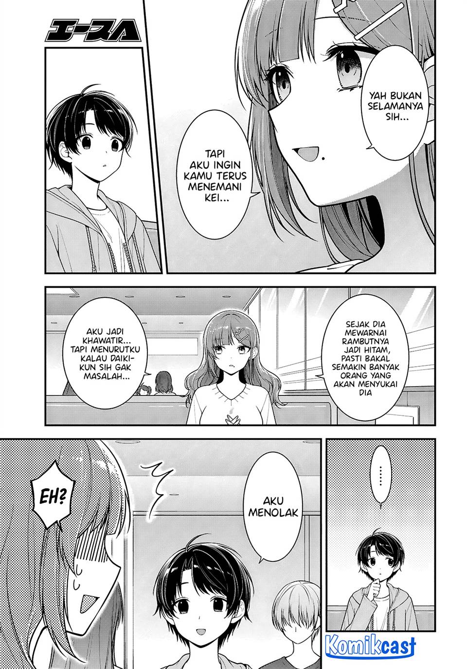 Tonari no Seki no Yankee Shimizu-san ga Kami o Kuroku Sometekita Chap 5 - Next Chap 6