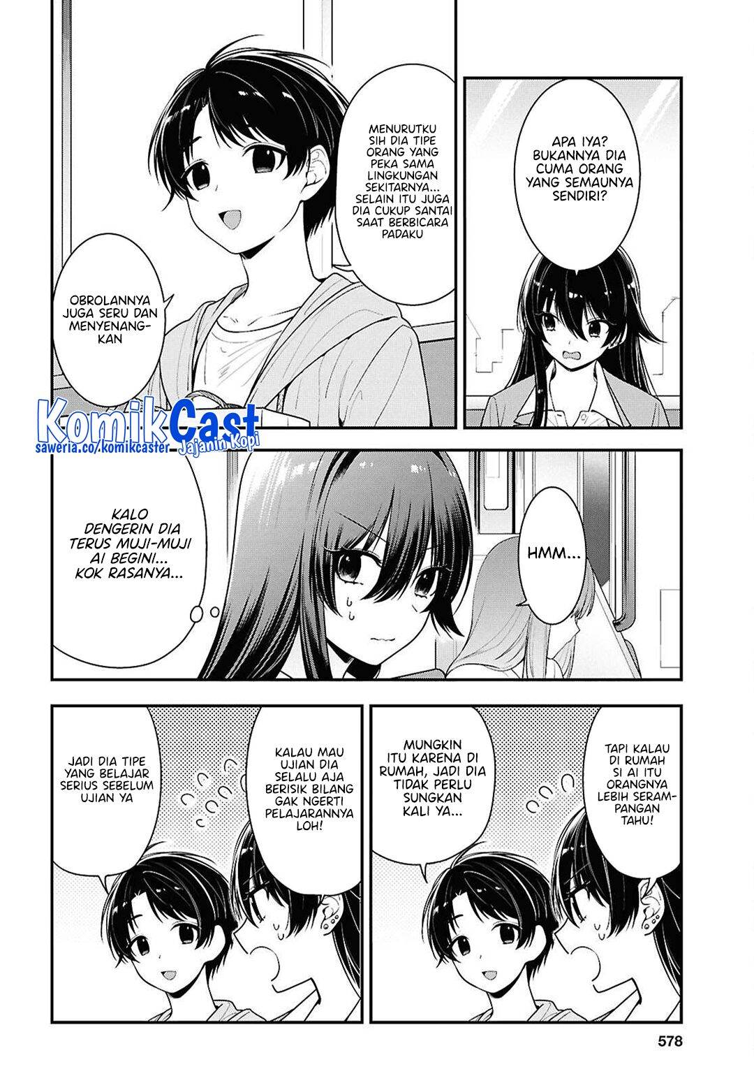 Tonari no Seki no Yankee Shimizu-san ga Kami o Kuroku Sometekita Chap 8 - Next Chap 9