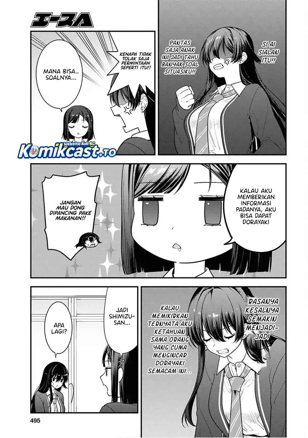 Tonari no Seki no Yankee Shimizu-san ga Kami o Kuroku Sometekita Chap 13 - Next Chap 14