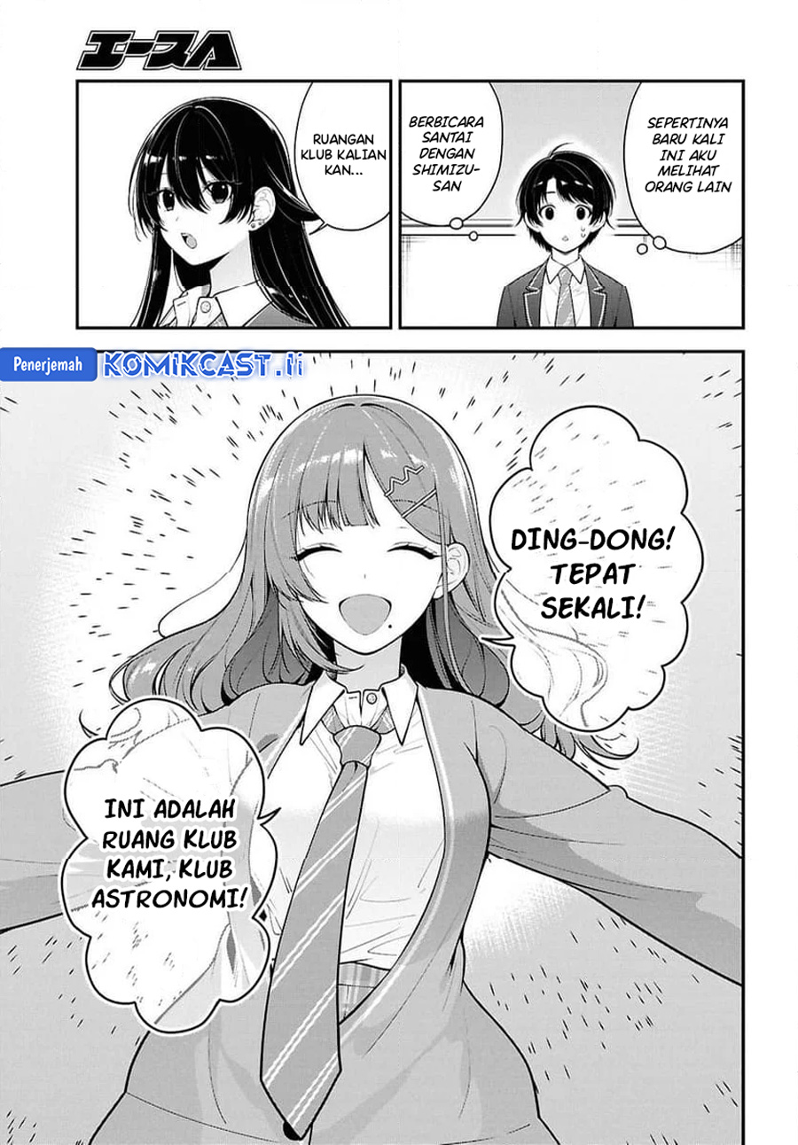 Tonari no Seki no Yankee Shimizu-san ga Kami o Kuroku Sometekita Chap 10 - Next Chap 11