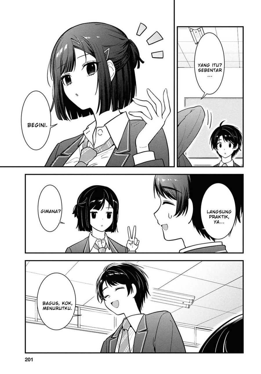 Tonari no Seki no Yankee Shimizu-san ga Kami o Kuroku Sometekita Chap 11 - Next Chap 12