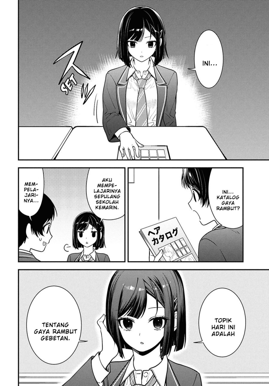 Tonari no Seki no Yankee Shimizu-san ga Kami o Kuroku Sometekita Chap 11 - Next Chap 12