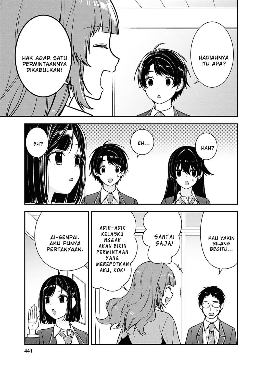 Tonari no Seki no Yankee Shimizu-san ga Kami o Kuroku Sometekita Chap 12 - Next Chap 13