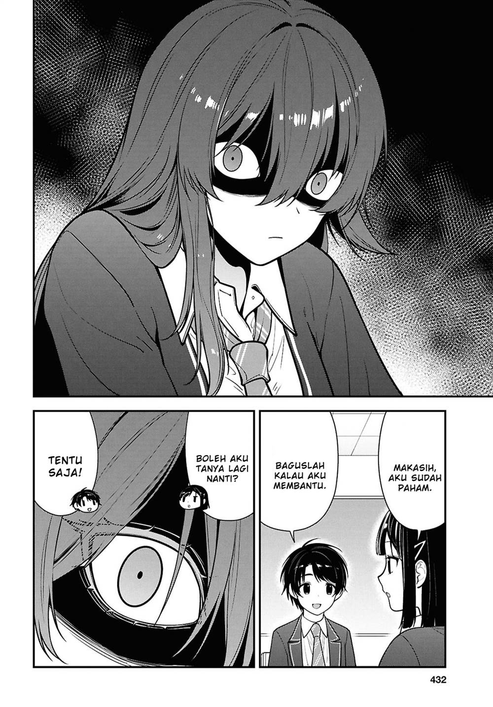 Tonari no Seki no Yankee Shimizu-san ga Kami o Kuroku Sometekita Chap 12 - Next Chap 13