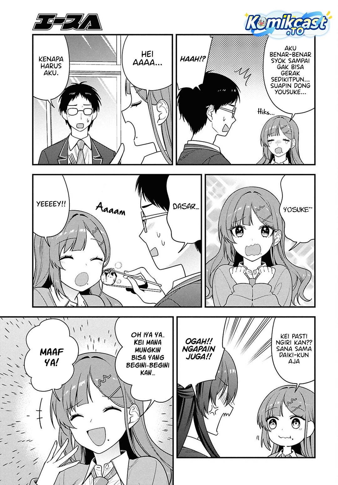 Tonari no Seki no Yankee Shimizu-san ga Kami o Kuroku Sometekita Chap 14 - Next Chap 15