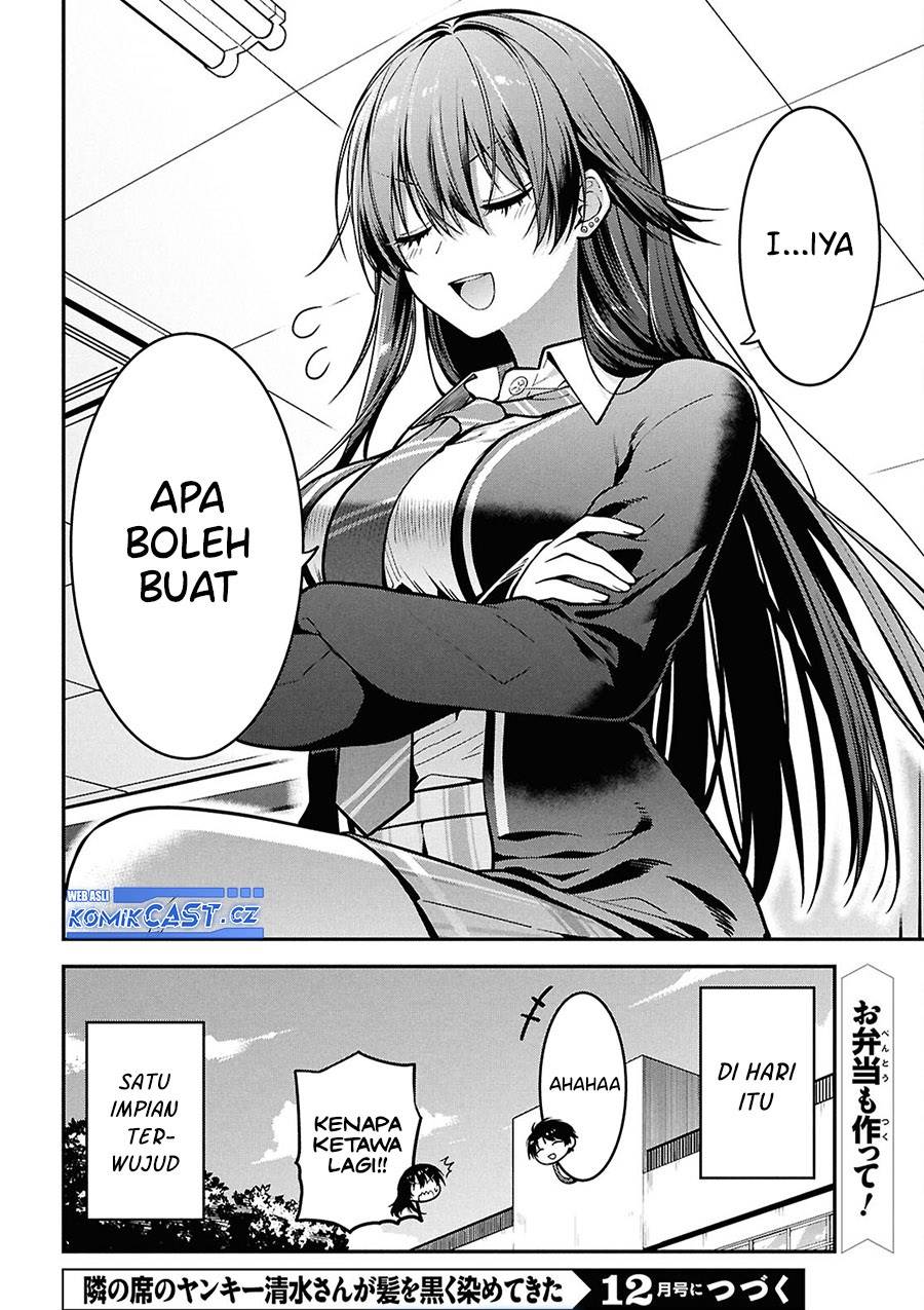 Tonari no Seki no Yankee Shimizu-san ga Kami o Kuroku Sometekita Chap 2 - Next Chap 3