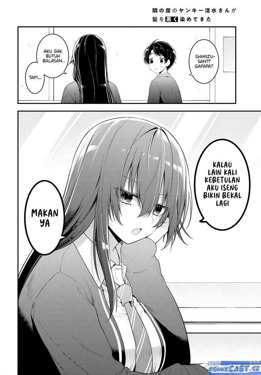 Tonari no Seki no Yankee Shimizu-san ga Kami o Kuroku Sometekita Chap 3 - Next Chap 4