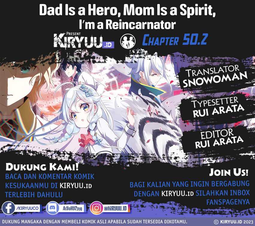 Chichi wa Eiyuu, Haha wa Seirei, Musume no Watashi wa Tenseisha. Chap 50.2 - Next Chap 51.2