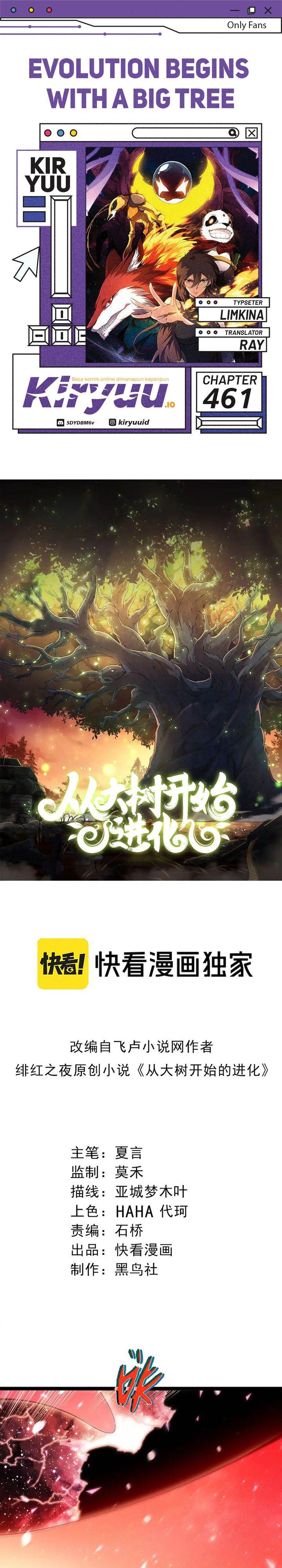 Evolution Begins With A Big Tree Chap 461 - Next Chap 462