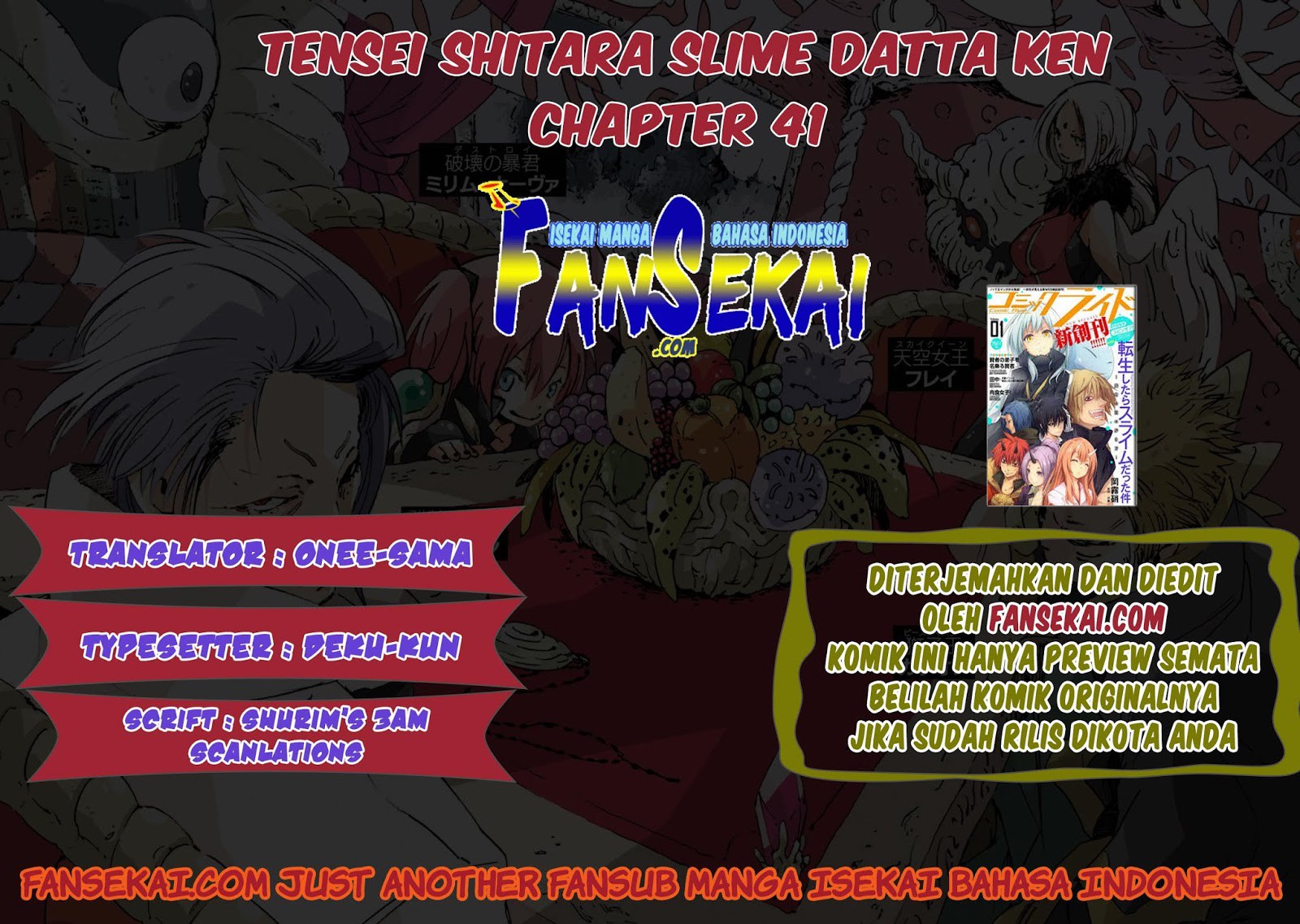 Tensei Shitara Slime Datta Ken Chap 41 - Next Chap 42