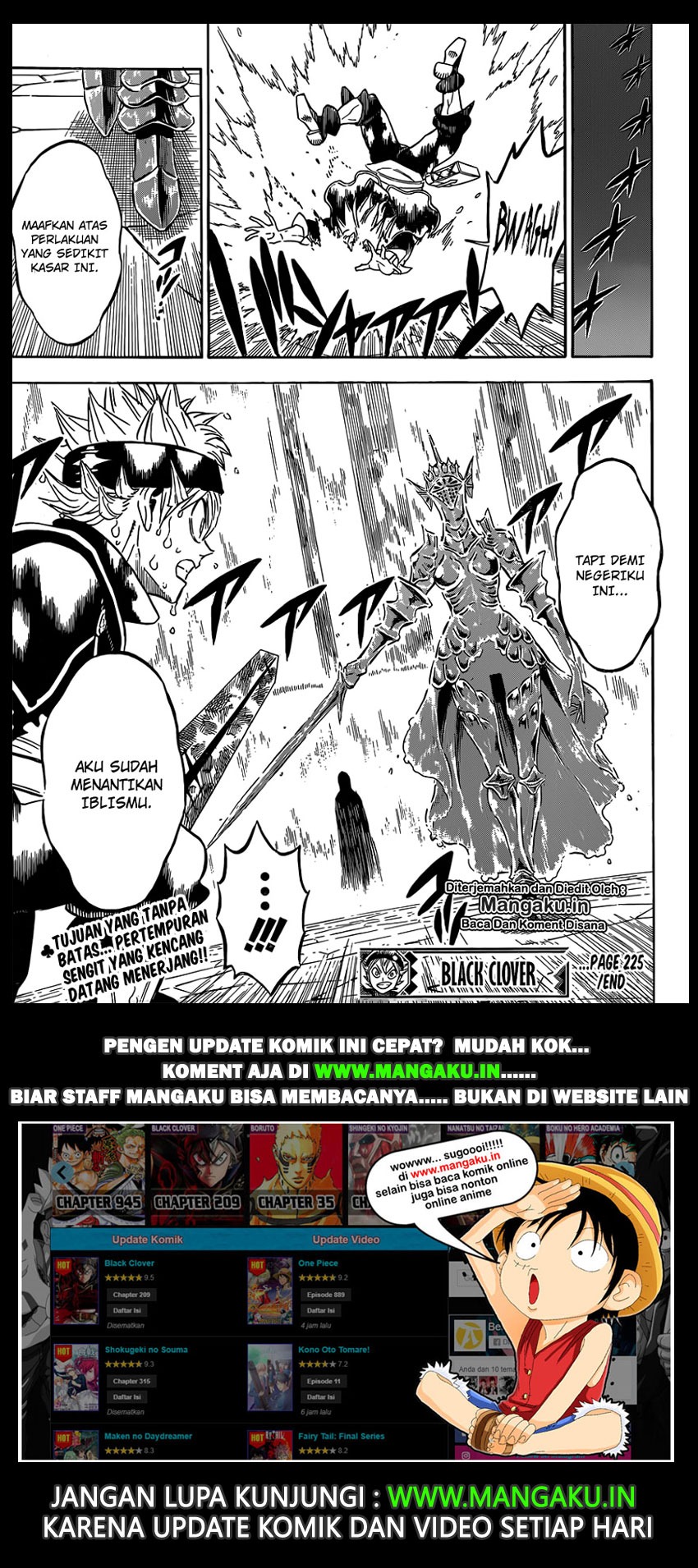 Black Clover Chap 225 - Next Chap 226