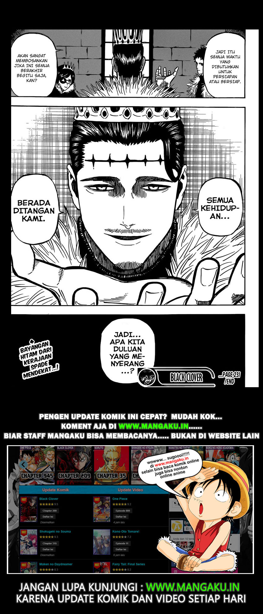 Black Clover Chap 231 - Next Chap 232