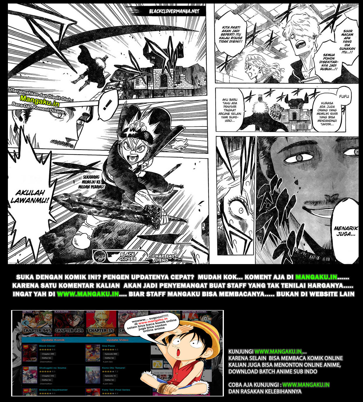 Black Clover Chap 240 - Next Chap 241