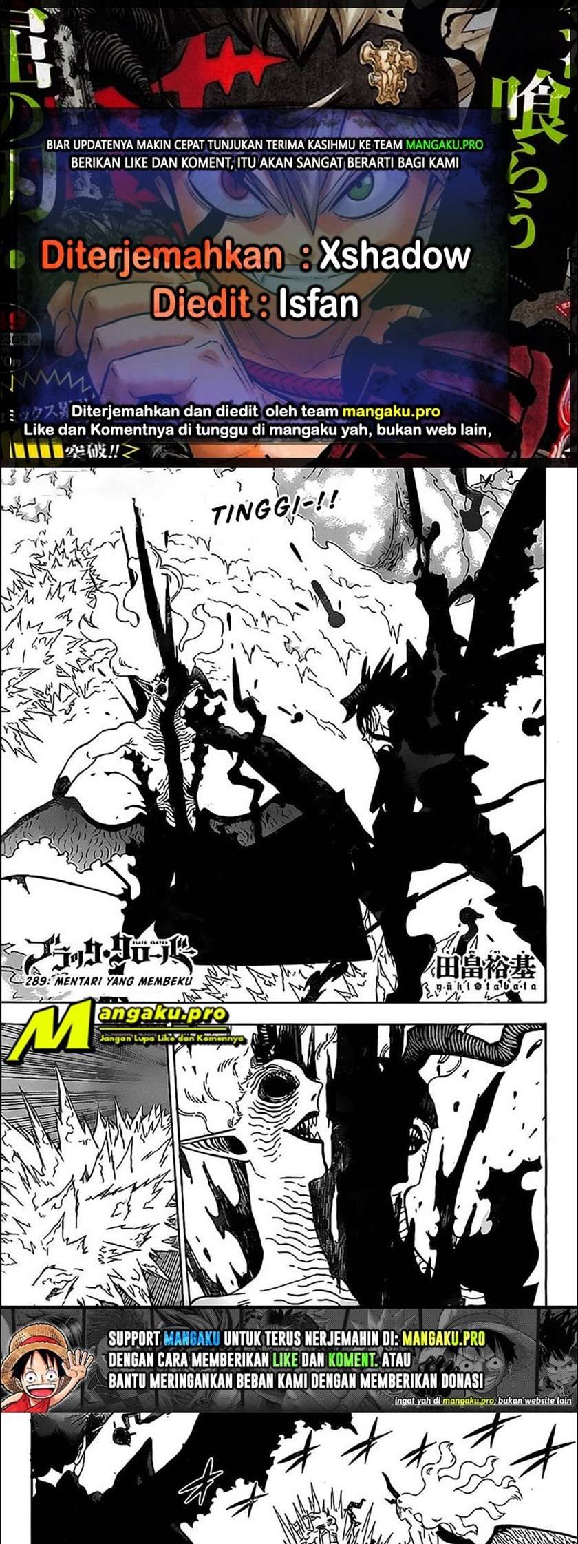 Black Clover Chap 289 - Next Chap 290