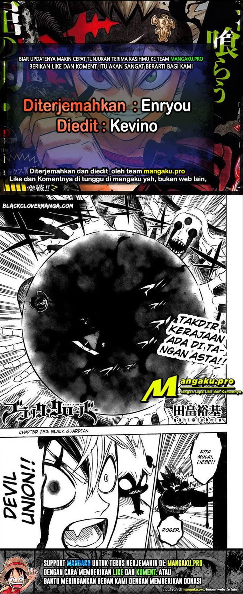 Black Clover Chap 282 - Next Chap 283