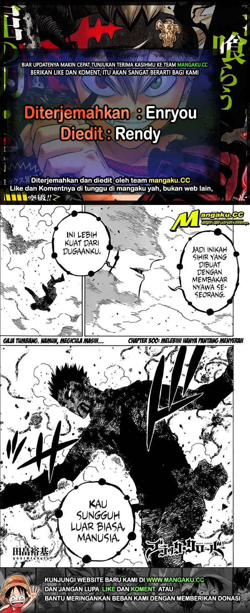 Black Clover Chap 300 - Next Chap 301