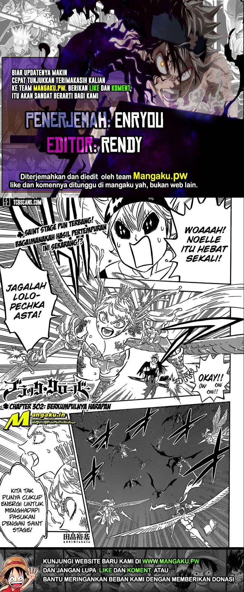 Black Clover Chap 302 - Next Chap 303