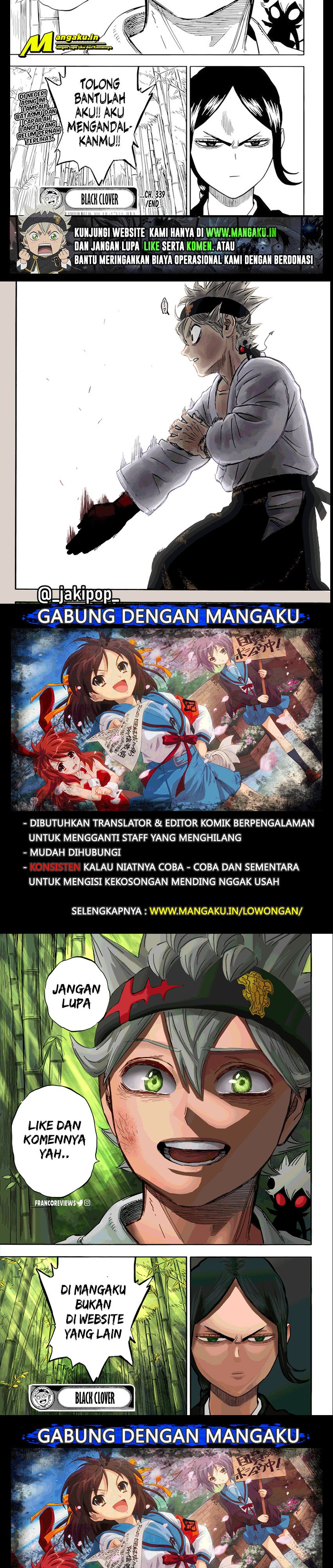 Black Clover Chap 339 - Next Chap 340