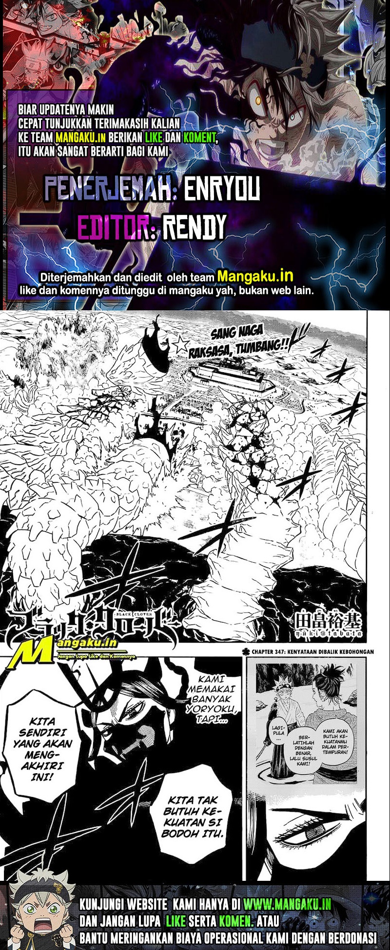 Black Clover Chap 347 - Next Chap 348