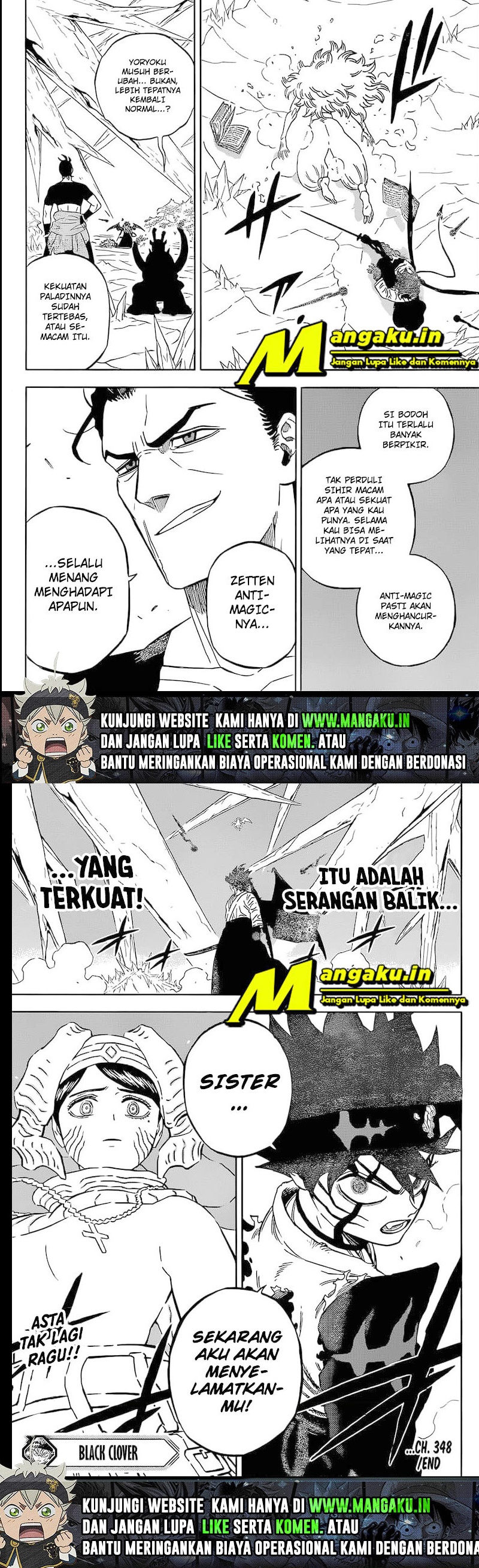 Black Clover Chap 348 - Next Chap 349