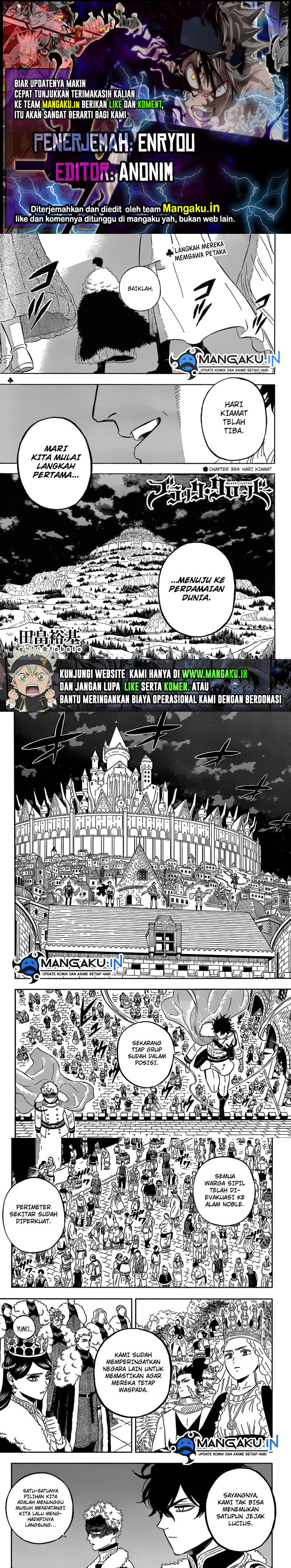 Black Clover Chap 354 - Next Chap 355
