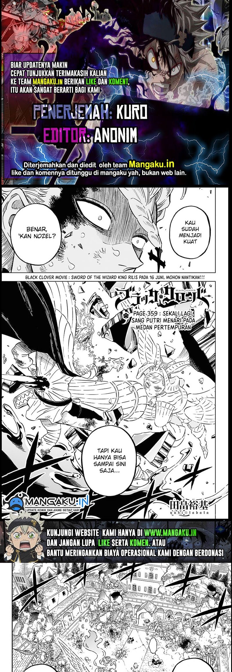 Black Clover Chap 359 - Next Chap 360