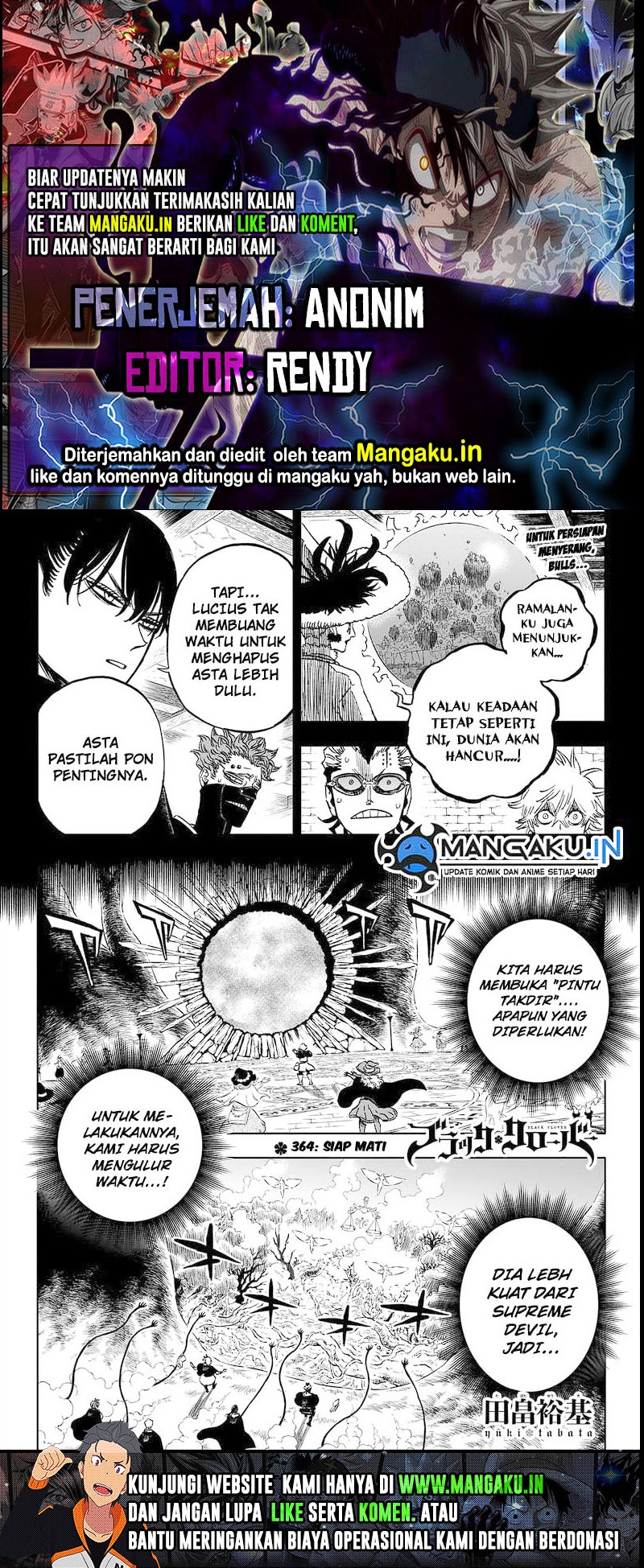 Black Clover Chap 364 - Next Chap 365