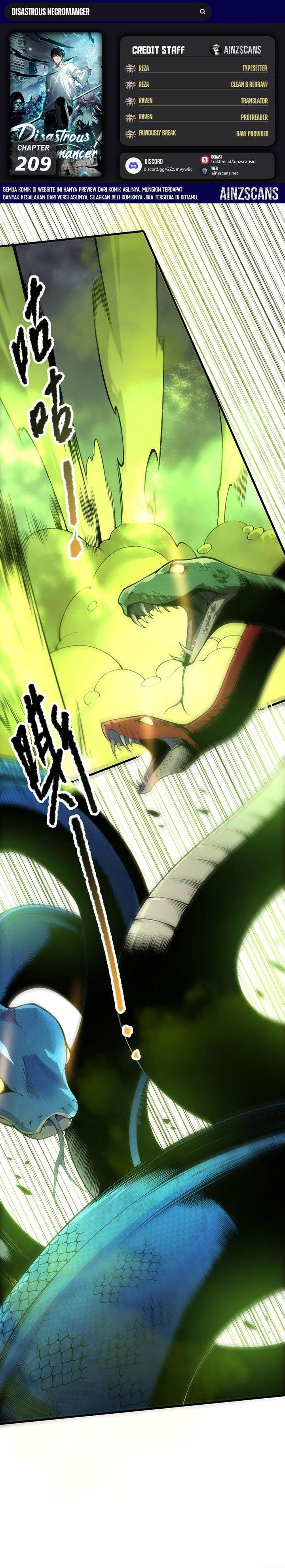 Disastrous Necromancer Chap 209 - Next Chap 210