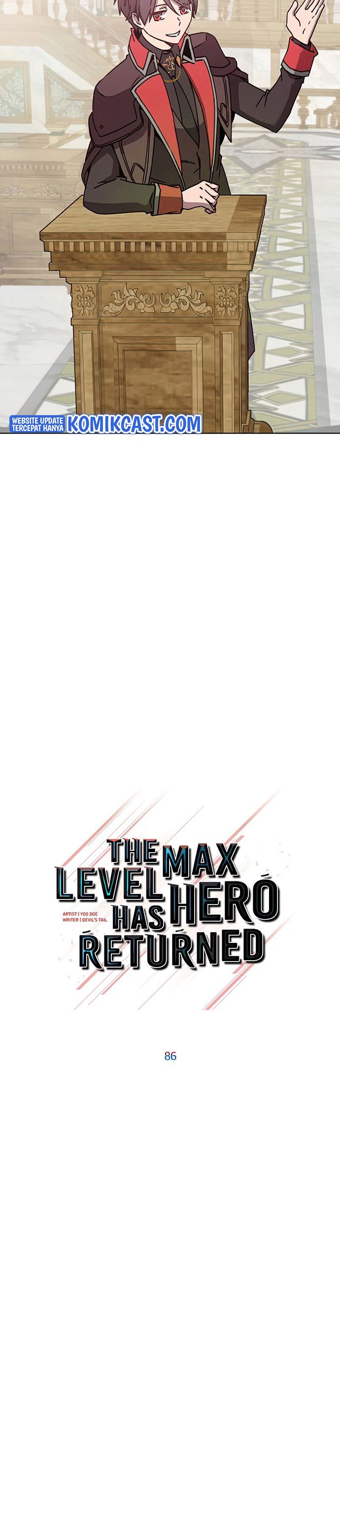 The MAX leveled hero will return! Chap 86 - Next Chap 87