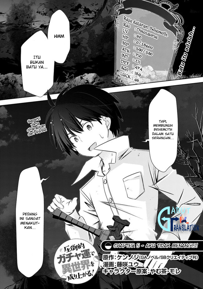 Attouteki Gacha Un De Isekai O Nariagaru! Chap 5 - Next Chap 6