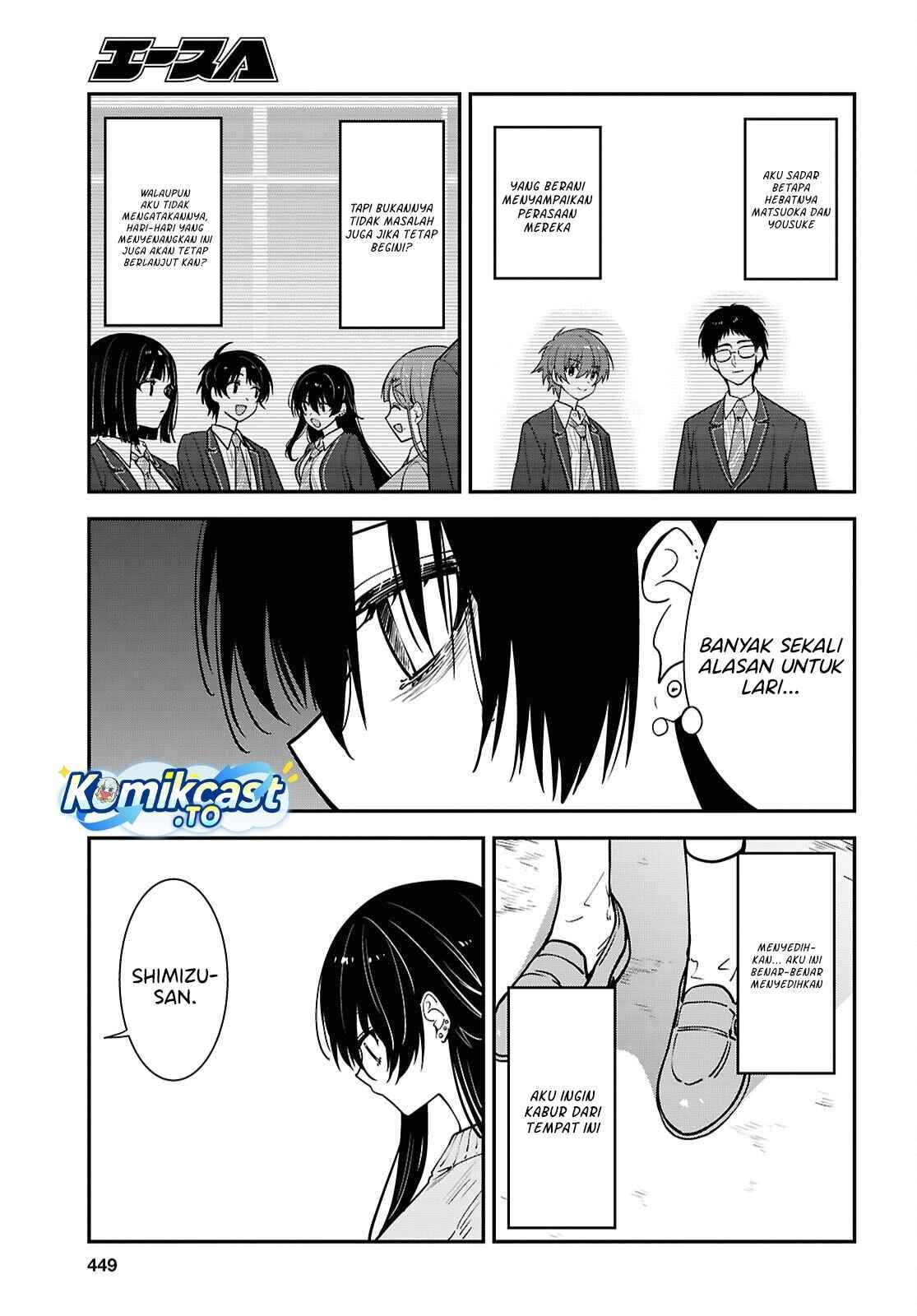Tonari no Seki no Yankee Shimizu-san ga Kami o Kuroku Sometekita Chap 21 - Next Chap 22