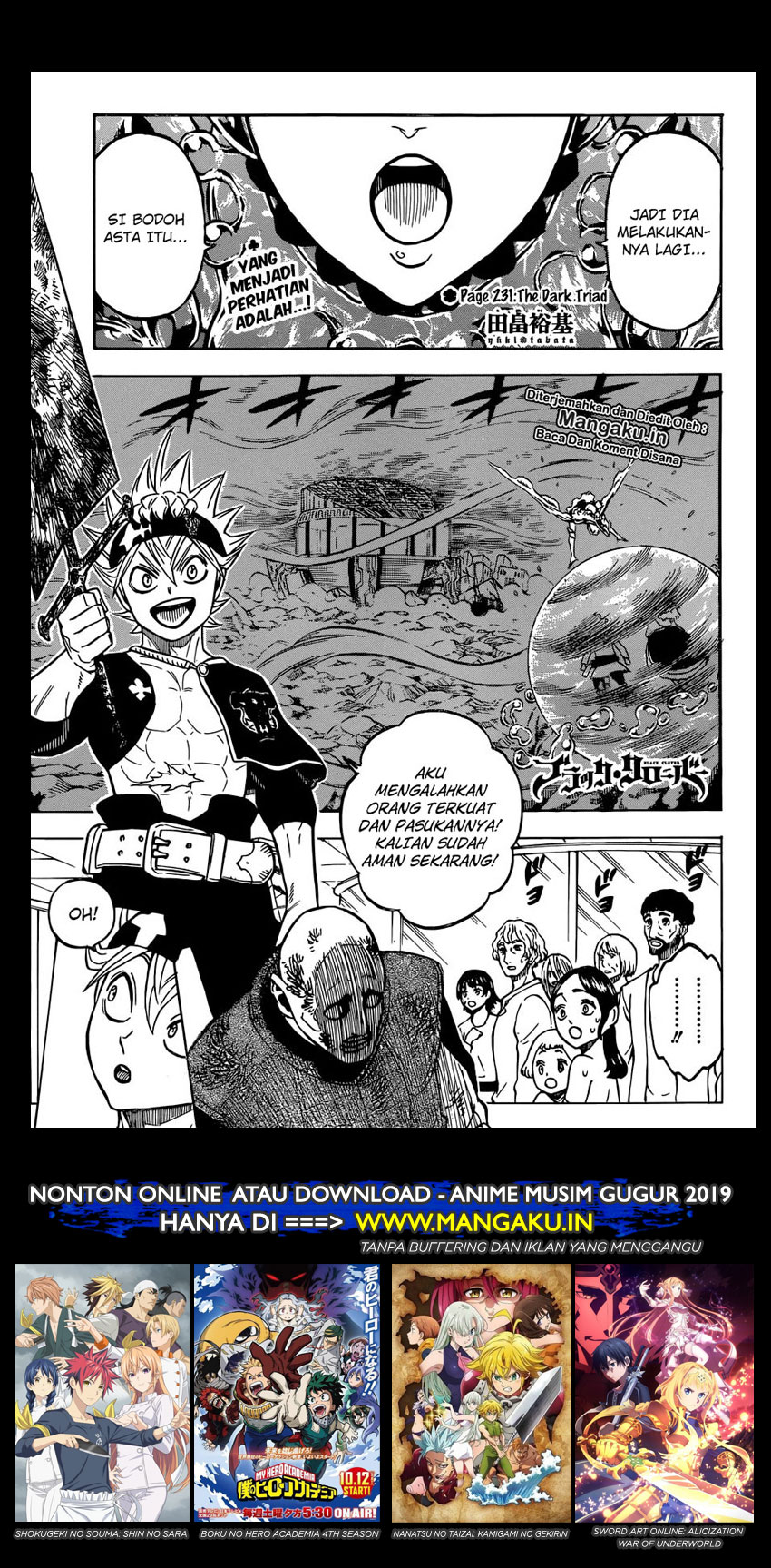 Black Clover Chap 231 - Next Chap 232