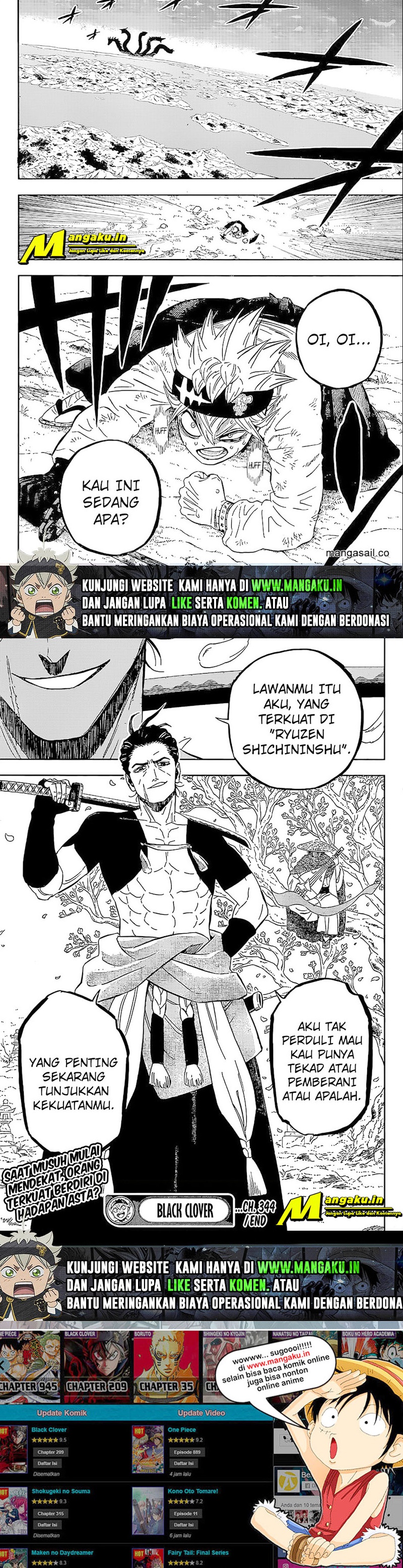 Black Clover Chap 344 - Next Chap 345