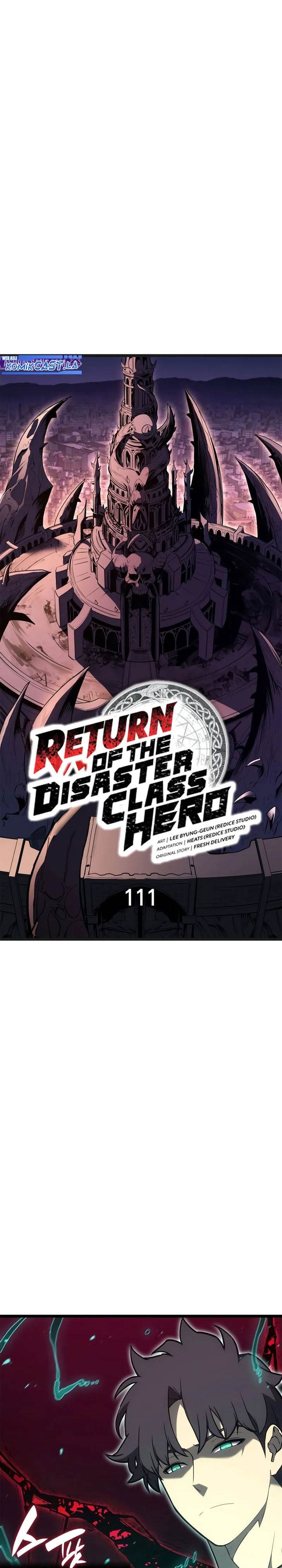 A Disaster-Class Hero Has Returned Chap 111 - Next Chap 112