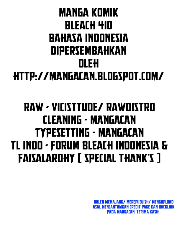 Bleach Chap 410 - Next Chap 411