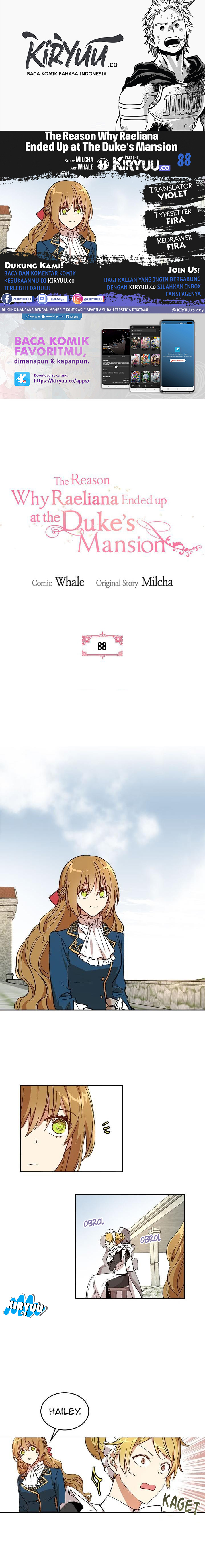 The Reason Why Raeliana Ended up at the Duke’s Mansion Chap 88 - Next Chap 89