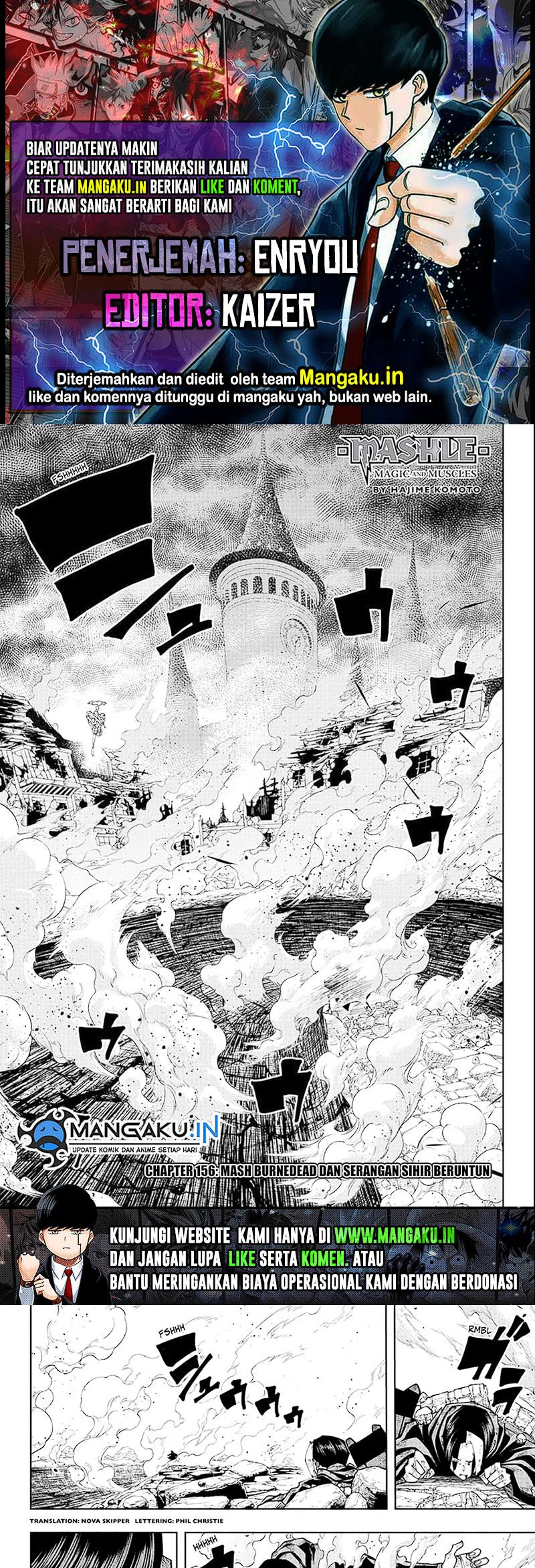Mashle: Magic and Muscles Chap 156 - Next Chap 157