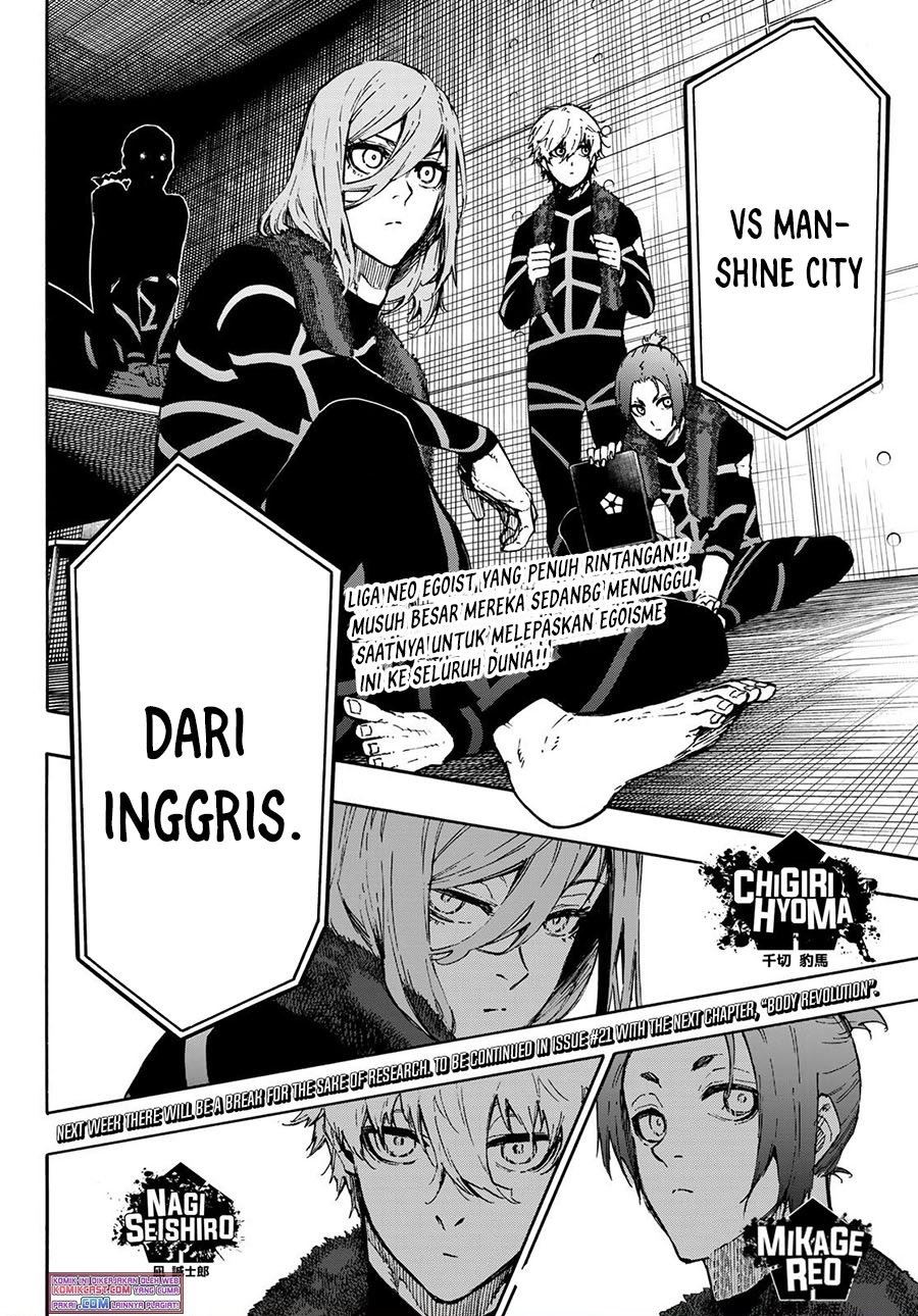 Blue Lock Chap 169 - Next Chap 170