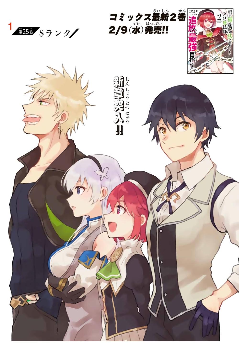 Mikata ga Yowa Sugite Hojo Mahou ni Toushite ita Kyuutei Mahou shi, Tsuihou Sarete Saikyou wo Mezasu Chap 25 - Next Chap 26