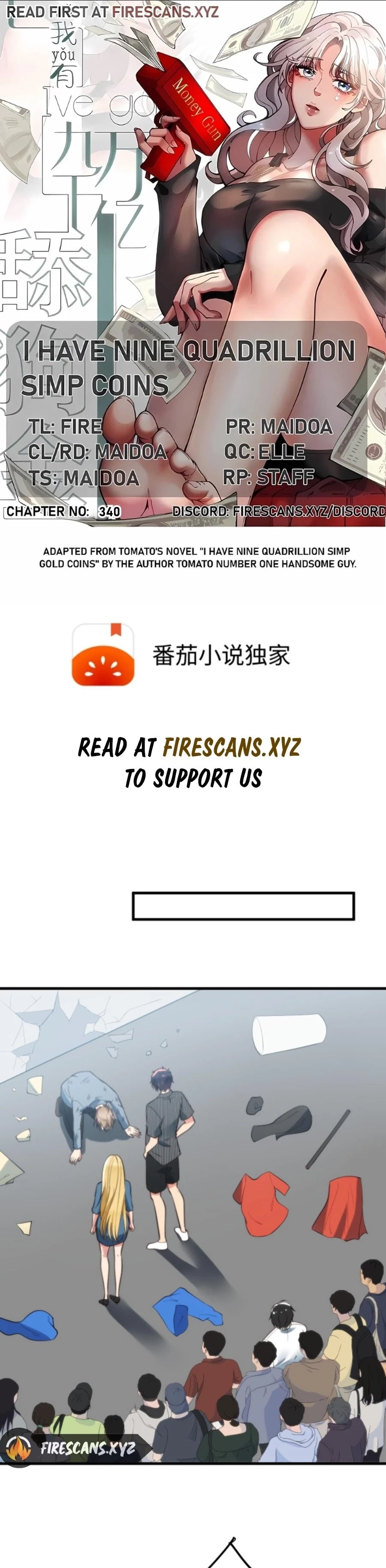 I Have Nine Quadrillion Simp Gold Coins Chap 340 - Next Chap 341