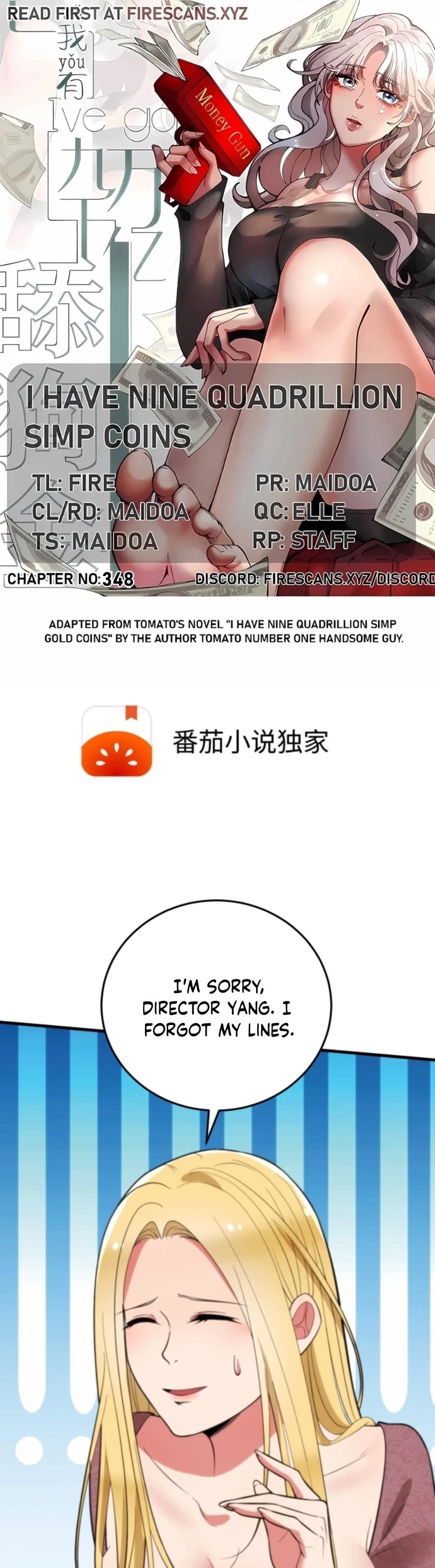 I Have Nine Quadrillion Simp Gold Coins Chap 346 - Next Chap 347